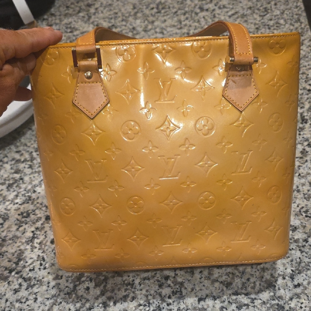 Louis Vuitton Gold Embossed Tote PRELOVED SOME SIGN Of USE PLEAESE LOOK AT PICS